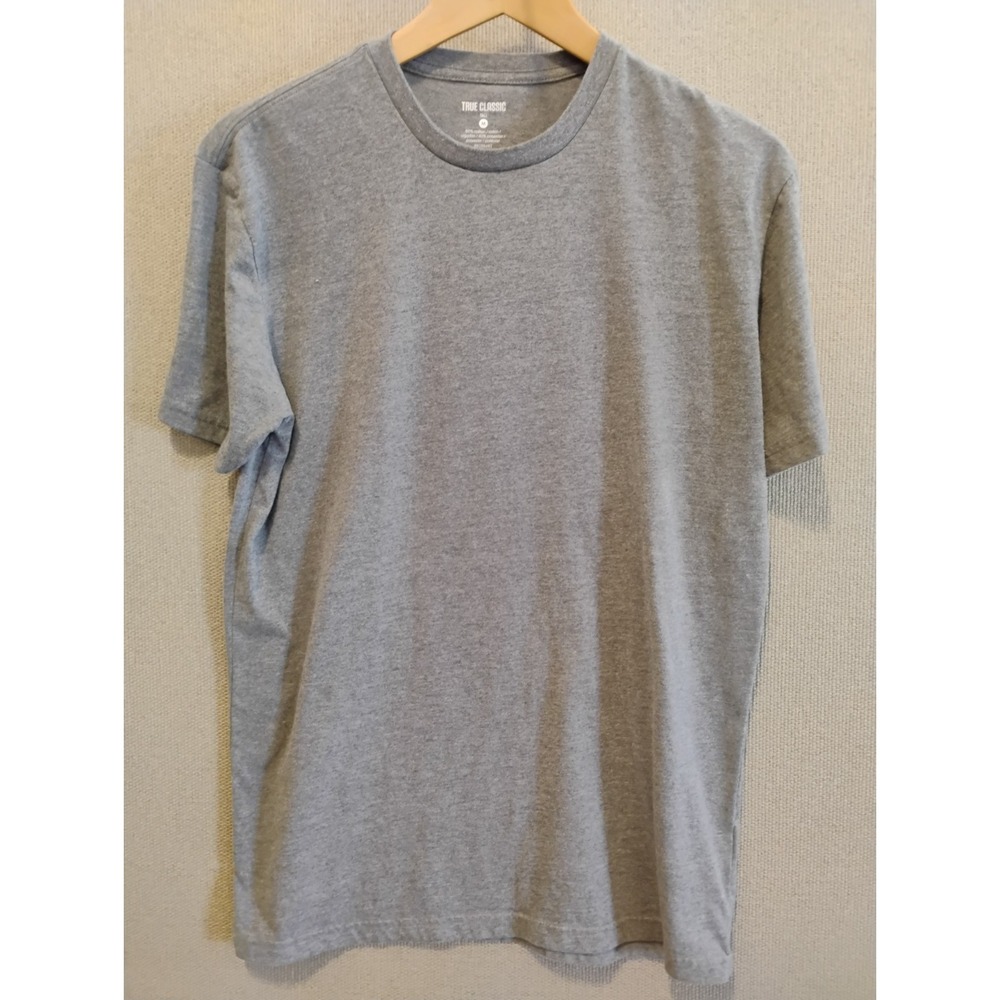 True Classic Gray Crew T Shirt Size Medium Tall